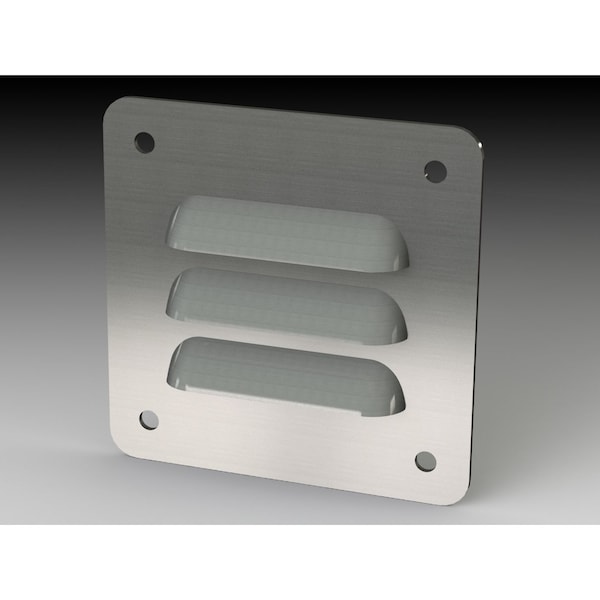 Louver Stand Kit, 3-1/4 in. H x 3-1/4 in. W x 0.43 in. L, 304 Stainless Steel